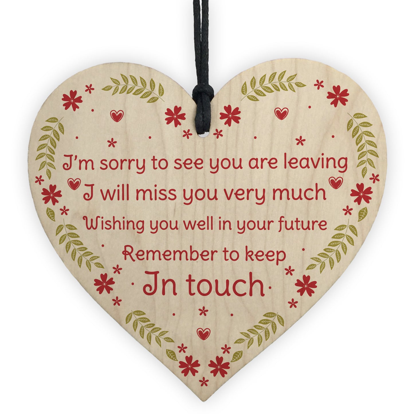 Colleague Leaving Gift New Job Gift Wood Heart Co Worker Gift