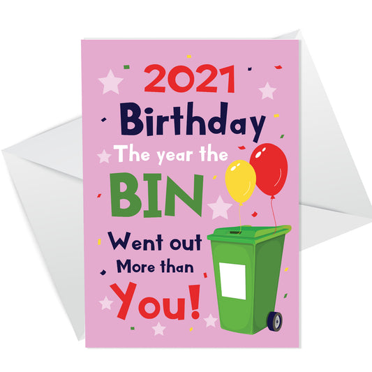 Funny A6 Birthday Card For Mum Dad Auntie Cheeky Lockdown