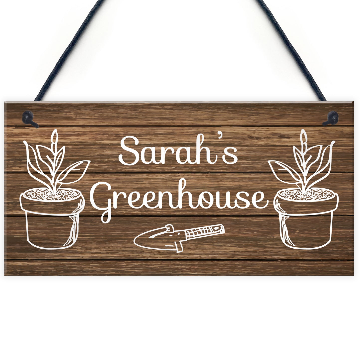 Novelty Greenhouse Sign Rustic Garden Summerhouse Sign Friend