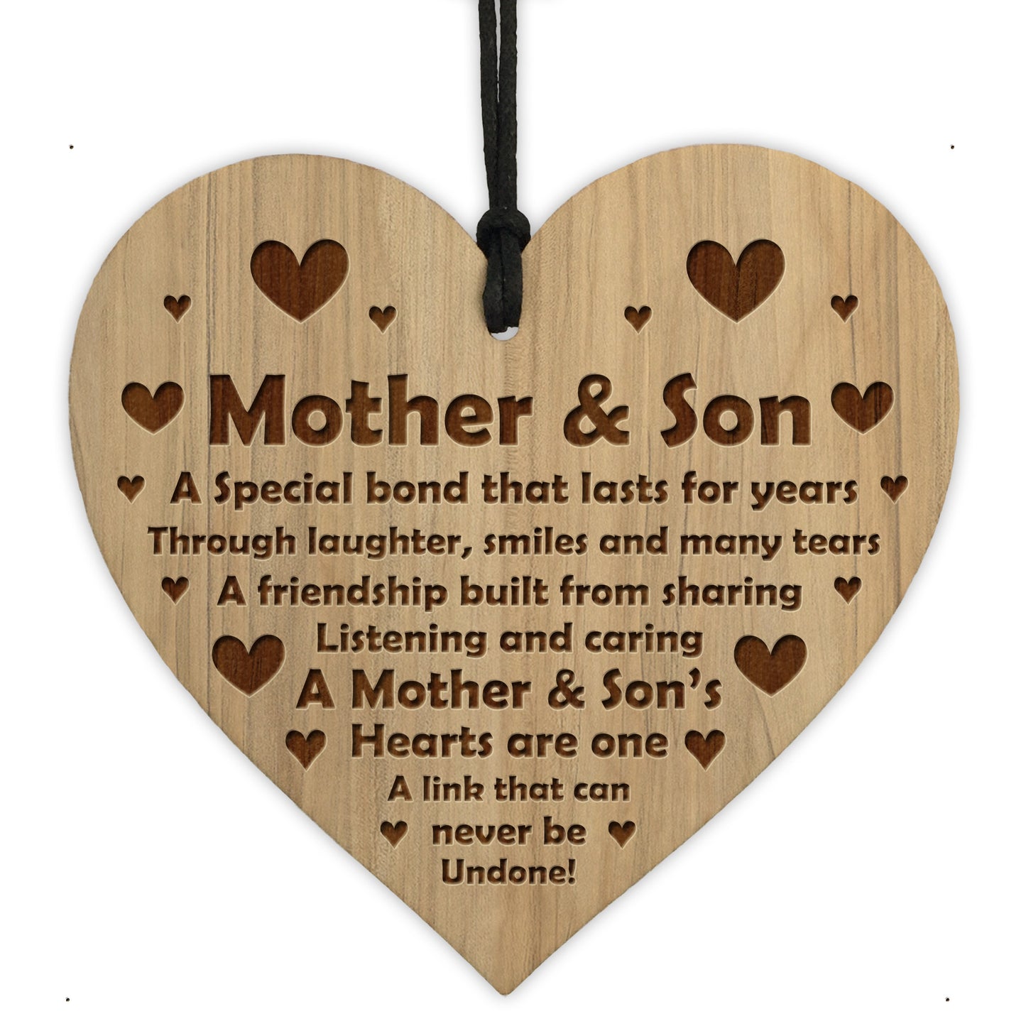 Mother And Son Gift For Mum From Son Engraved Heart Birthday