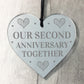 Our Second 2nd Anniversary Gift For Boyfriend Girlfriend Mirror