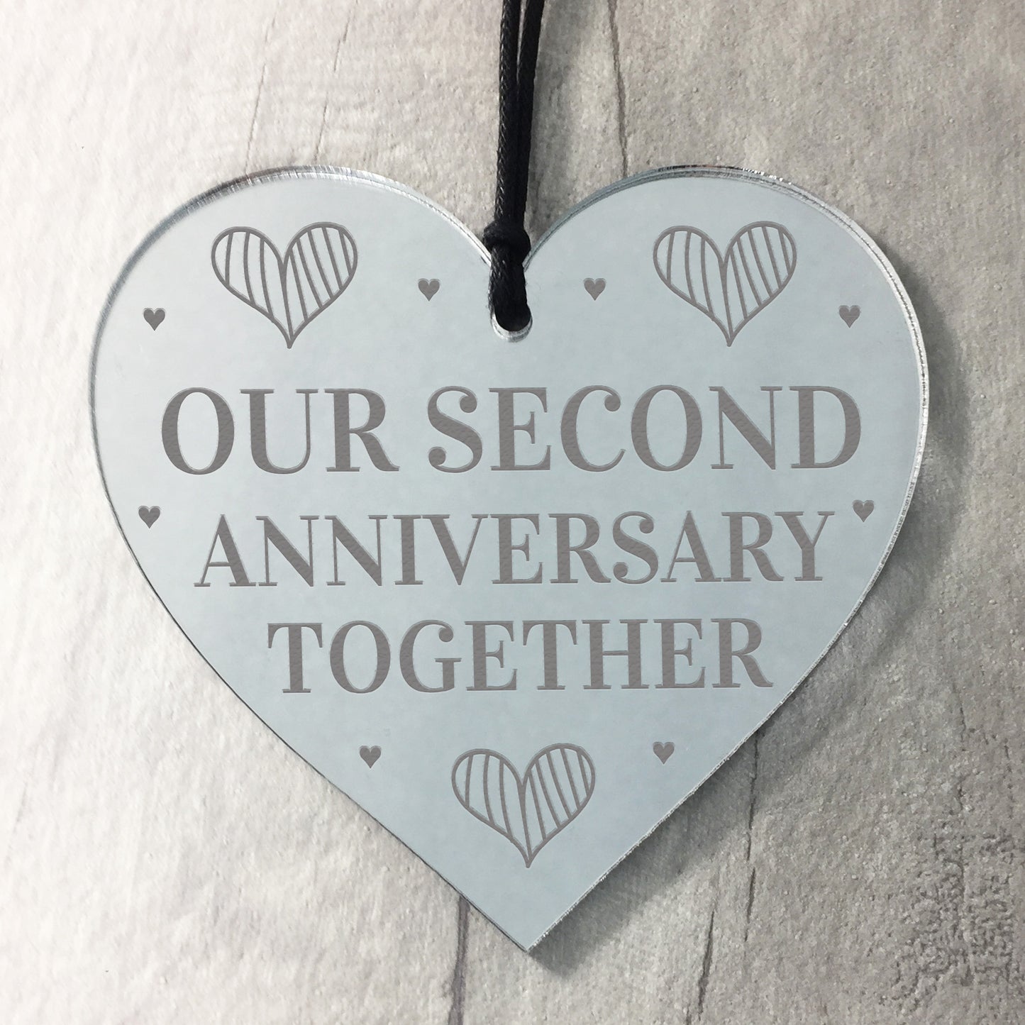 Our Second 2nd Anniversary Gift For Boyfriend Girlfriend Mirror