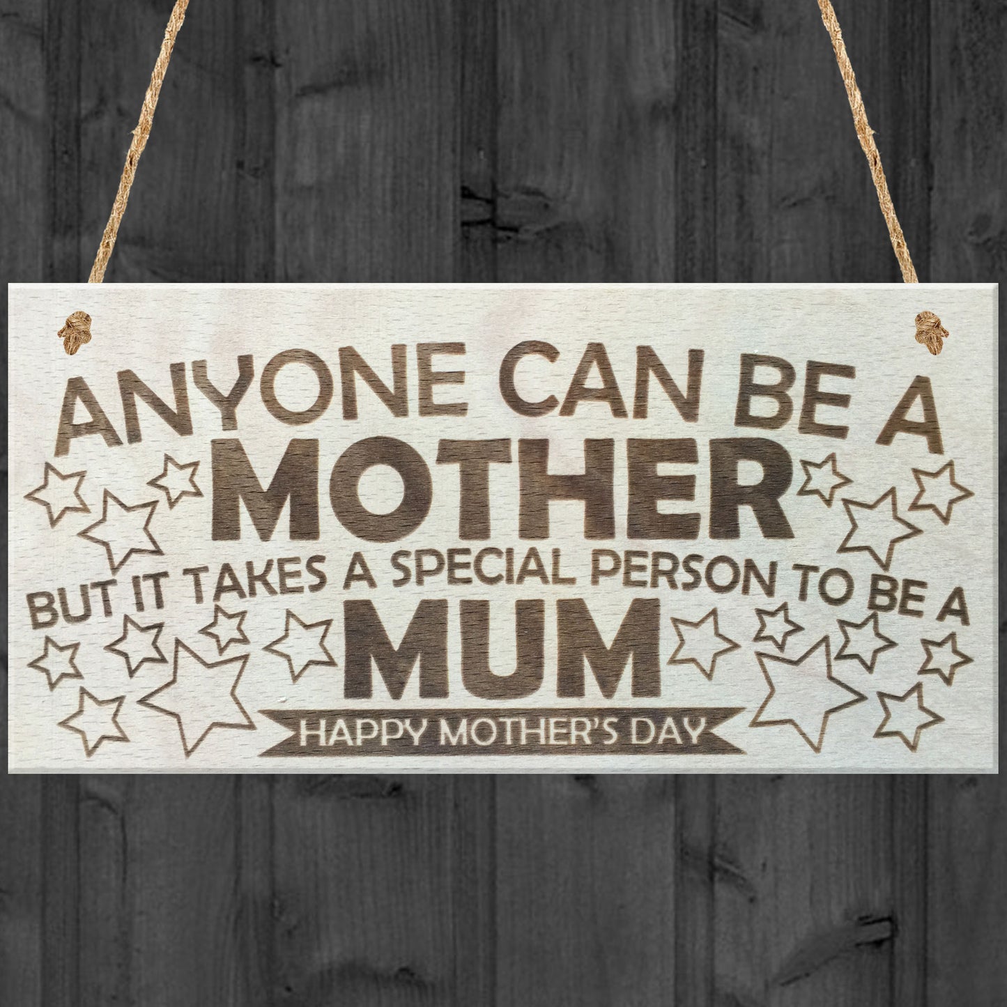 Special Person To Be A Mum Wooden Plaque Sign Mothers Day Gift