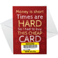 Funny Joke Card For Mum Dad Brother Sister Friend Christmas Card