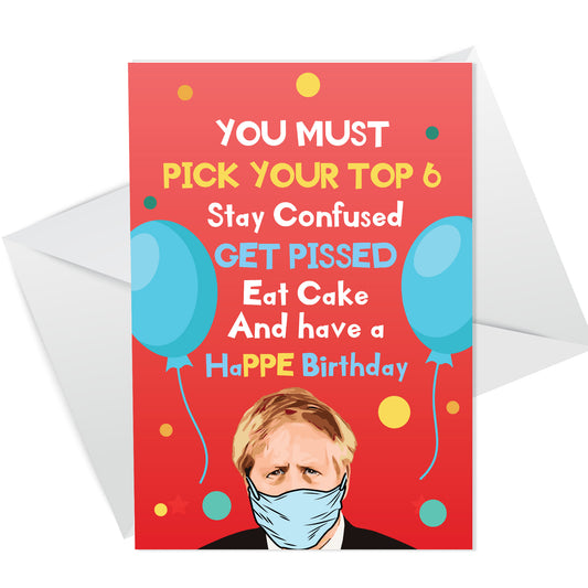 FUNNY Lockdown Design Birthday Card For Mum Dad Uncle Auntie