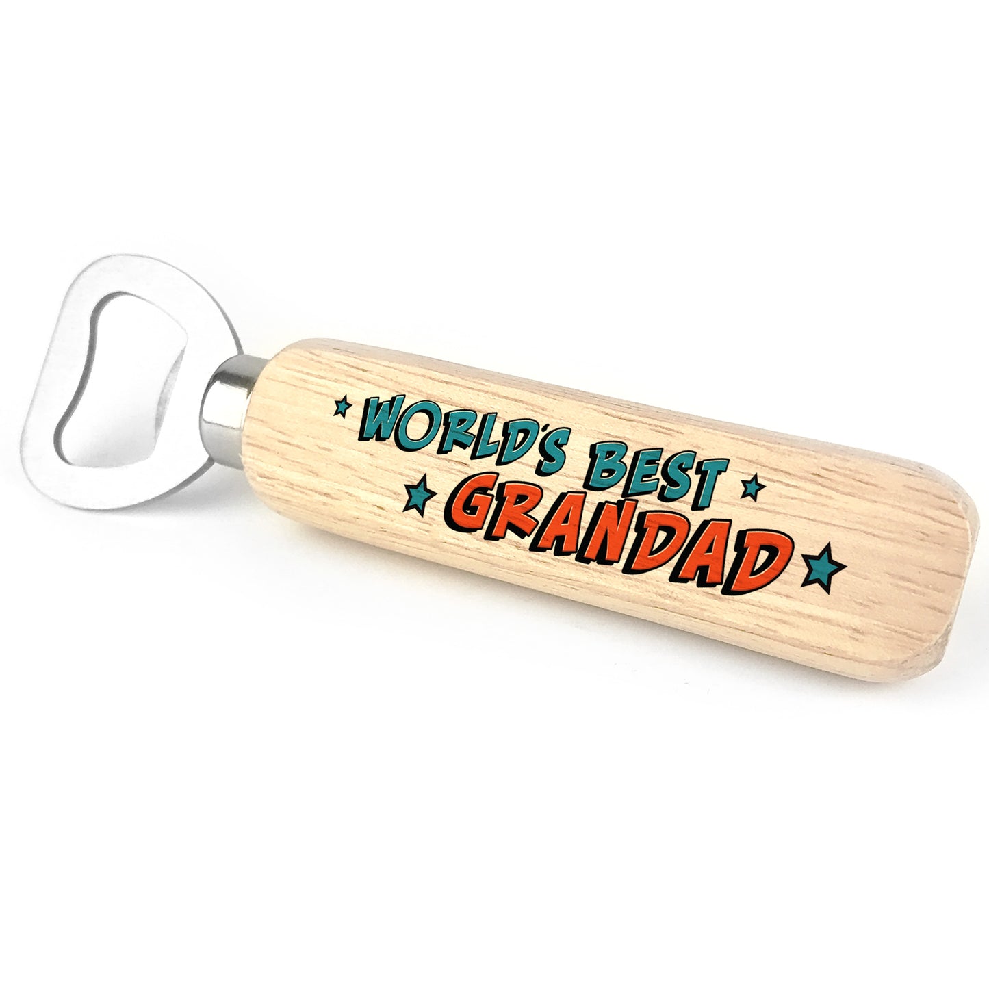 Worlds Best Grandad Wooden Bottle Opener Christmas Birthday Gift