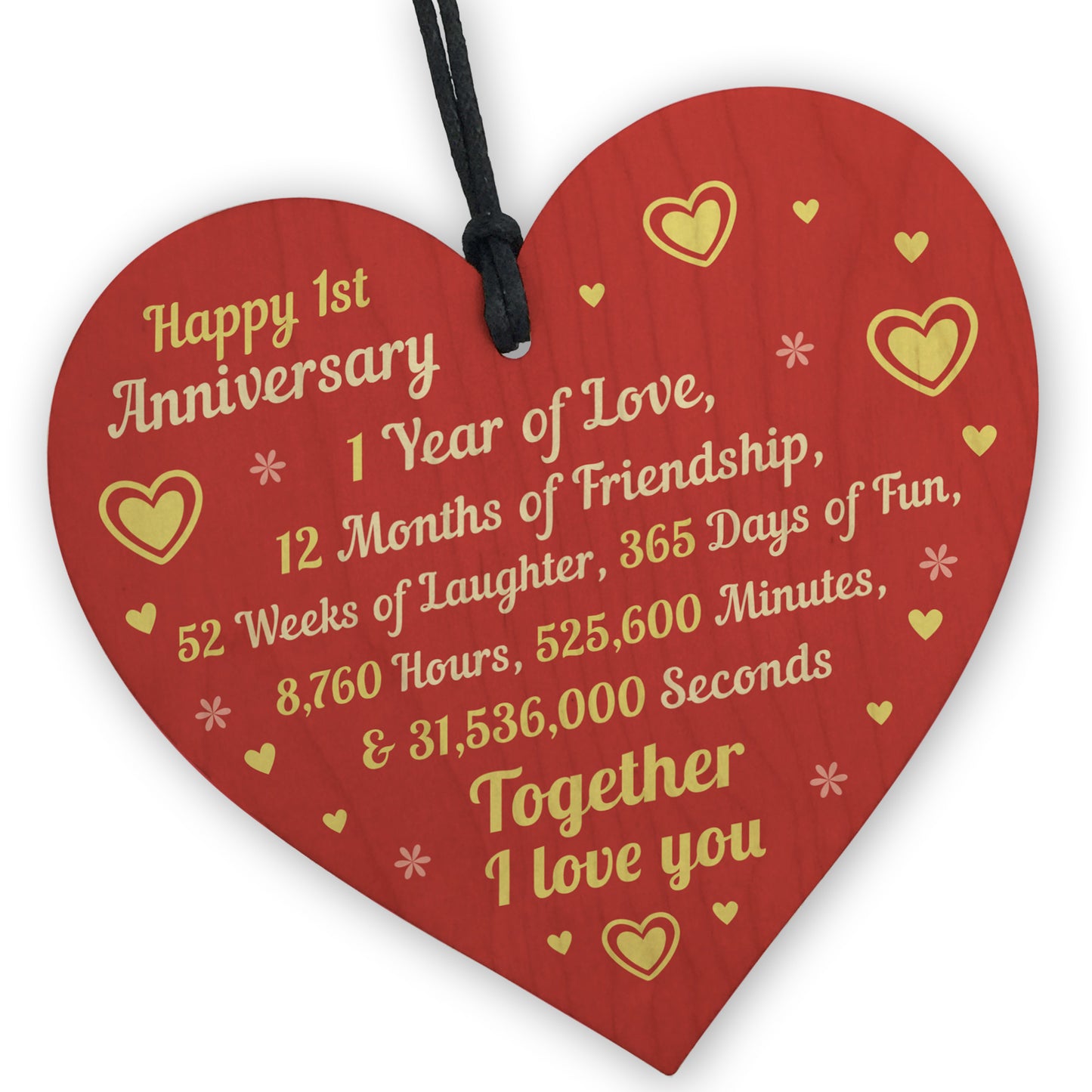 Love Year Boyfriend Anniversary Anniversary Card 1st Anniversary