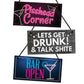 Set of 3 Bar Signs For Home Bar Pub Man Cave Novelty Bar Sign