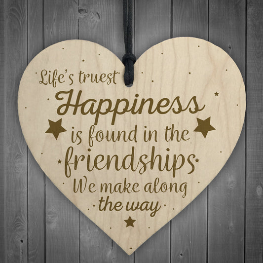 Best Friend Friendship Gift Heart Plaque Birthday Thank You Mum