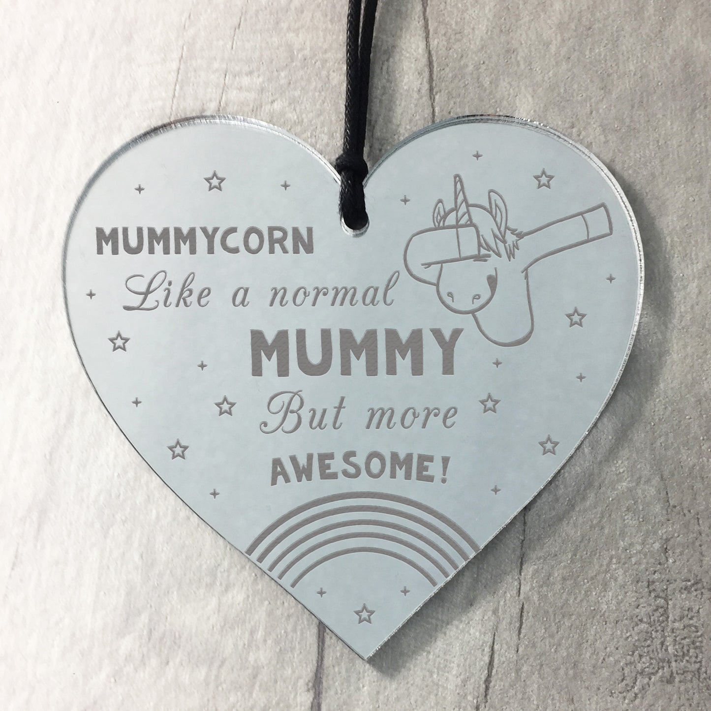 Mummy Gift MUMMYCORN Heart Unicorn Sign Unicorn Gift For Mum