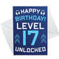 17th Birthday Gamer Card For Son Brother Gaming Theme Birthday
