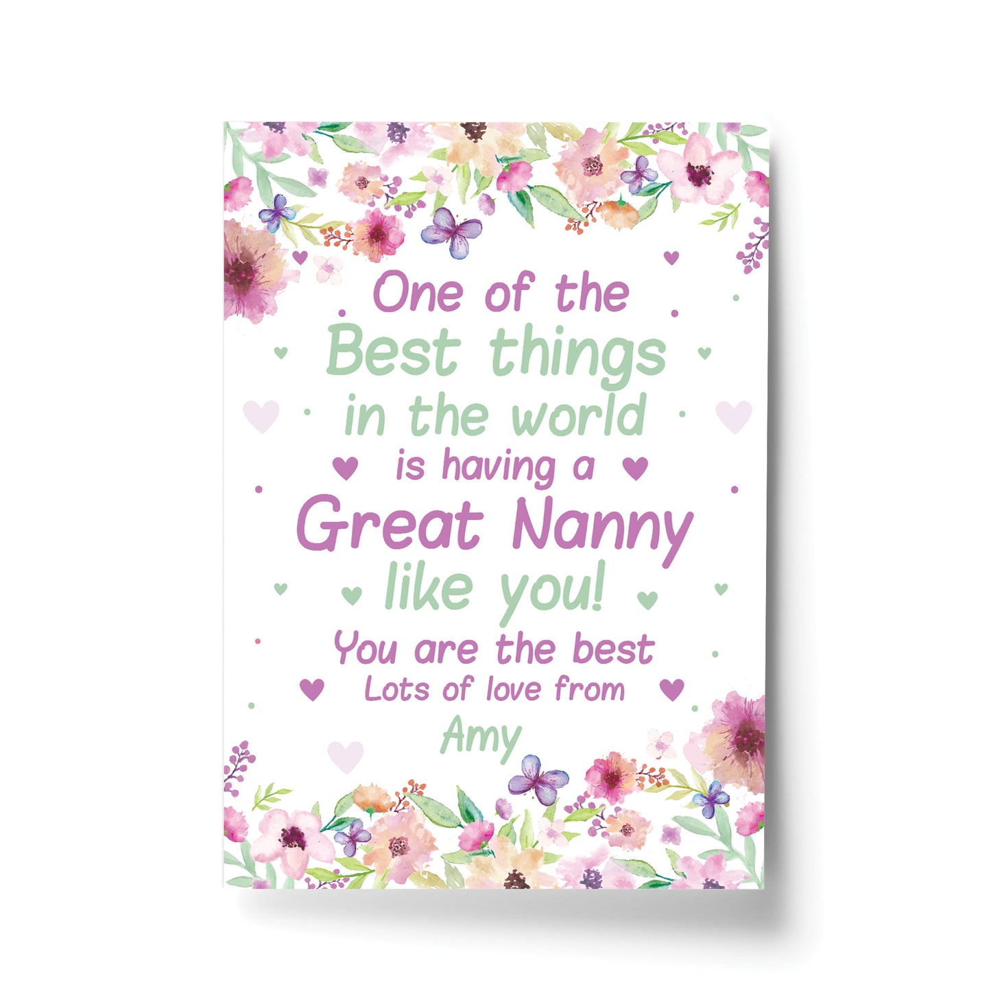Nanny Grandma Great Nanny Birthday Christmas Gift From Granchild
