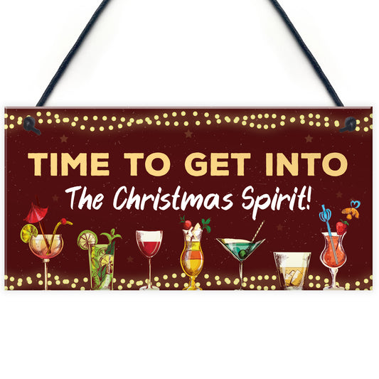 Christmas Sign For Home Bar Man Cave Bar Sign Alcohol Beer Gin