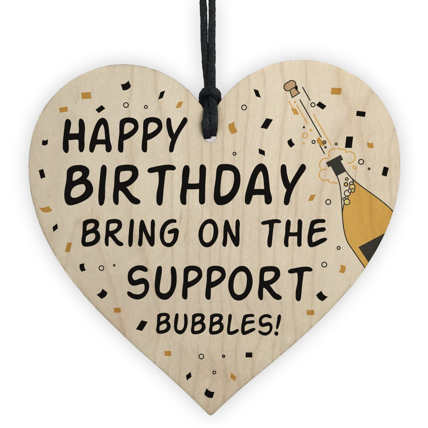 Funny Birthday In Lockdown Gifts Novelty Wooden Hanging Heart