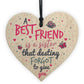 A Best FRIEND Sister Gifts Wood Heart Christmas Friendship Gift