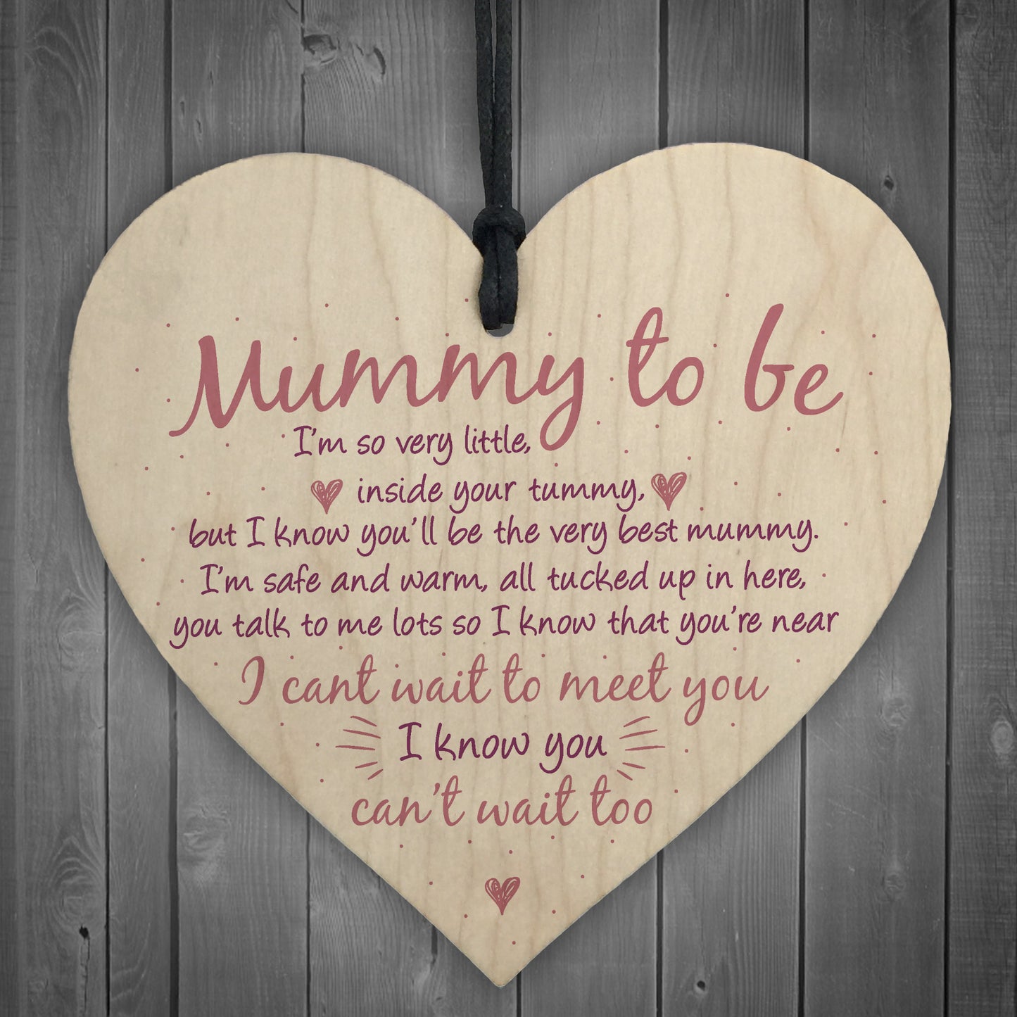 Mummy To Be Sign Baby Shower Mum Gift Friendship Gift New Baby