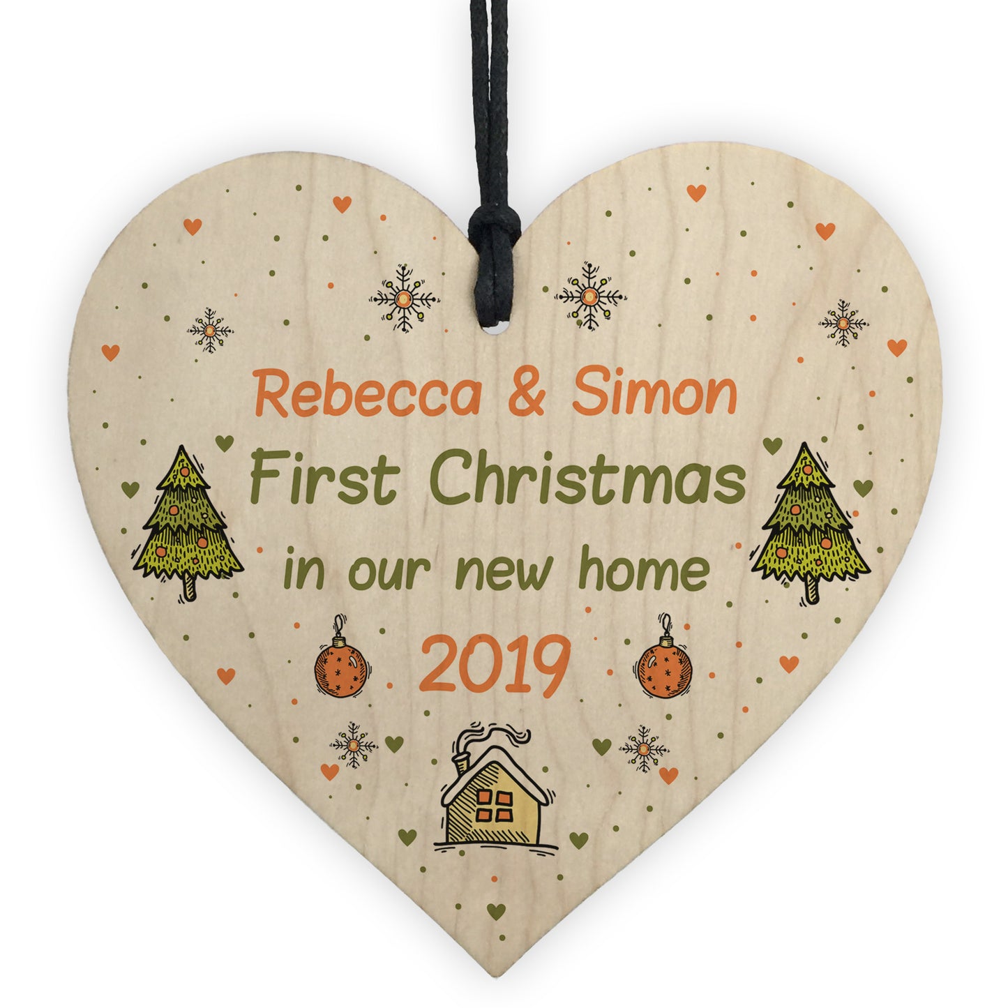 First Christmas New Home Tree Bauble Personalised House Warming