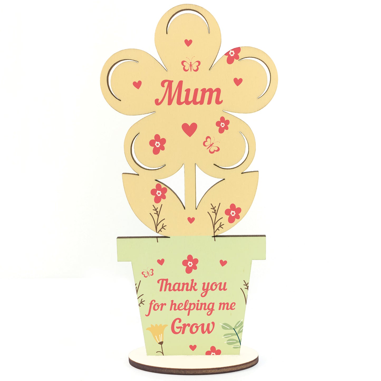 Cute Mum Gift Mothers Day Gift Wood Flower Gift For Mum Birthday