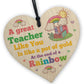 Teacher Appreciation Gifts Wooden Heart Thank You Leaving Gift