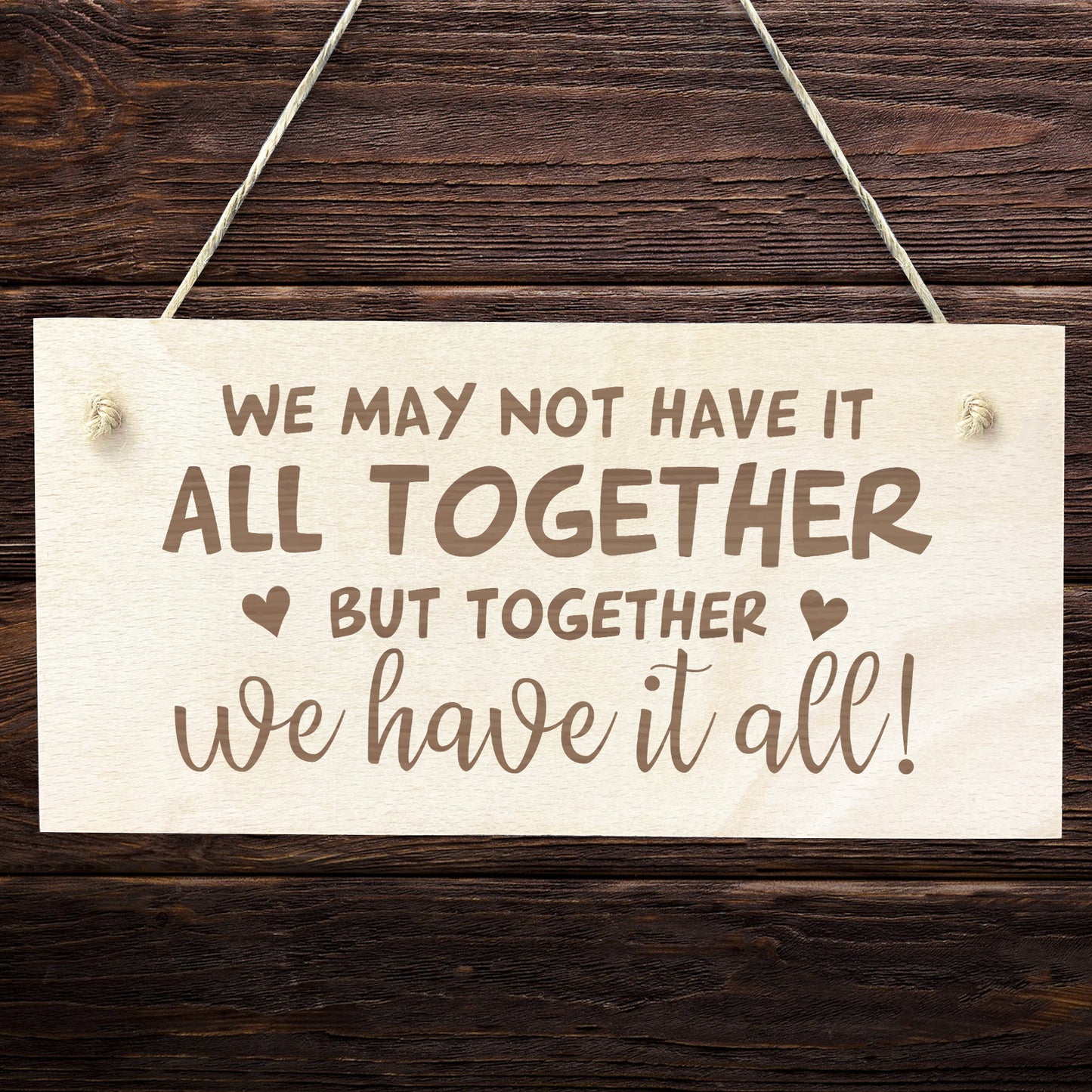 Anniversary Gift Engraved Wood Plaque Gift For Boyfriend
