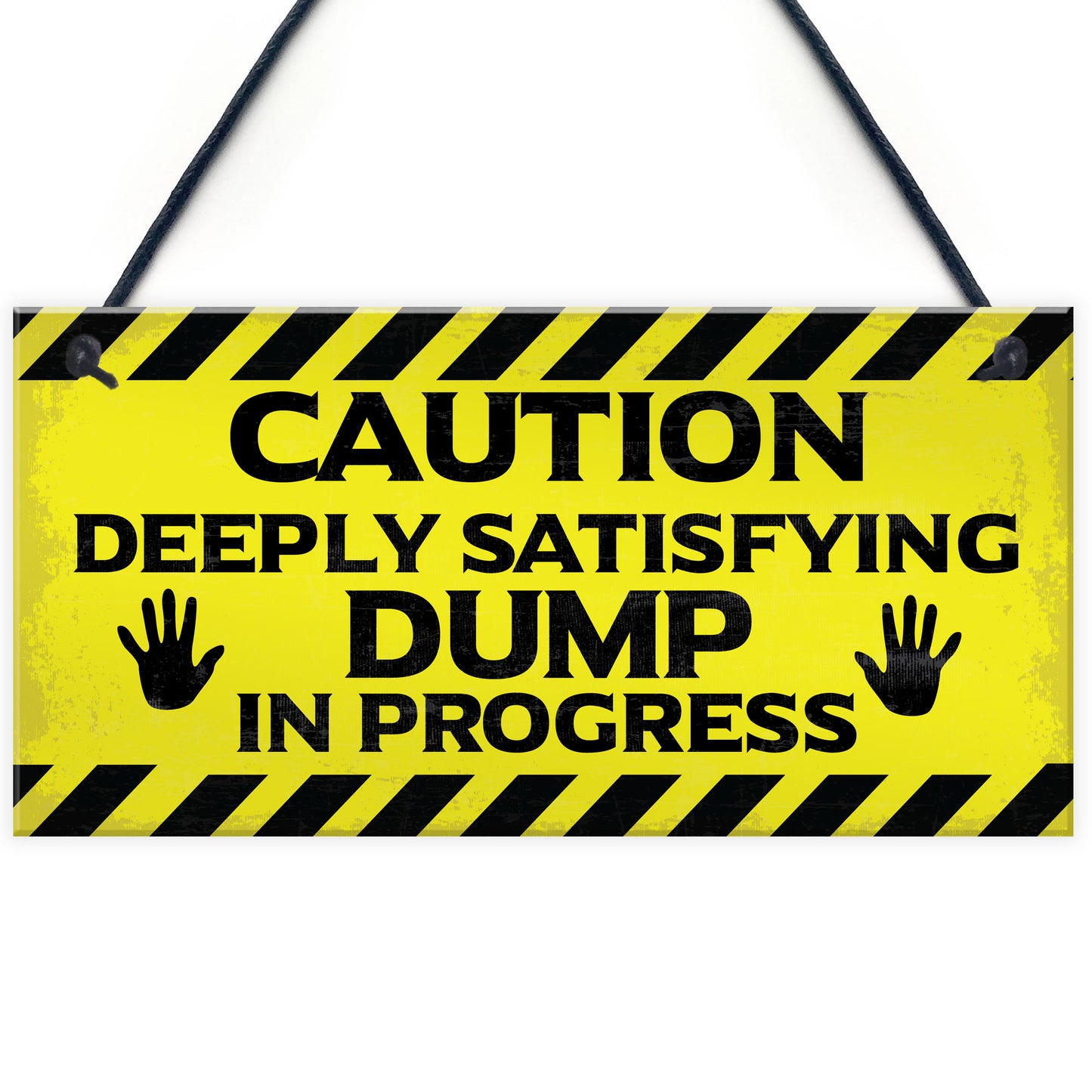 Funny Toilet Bathroom Warning Sign Novelty Bathroom Decor Gifts