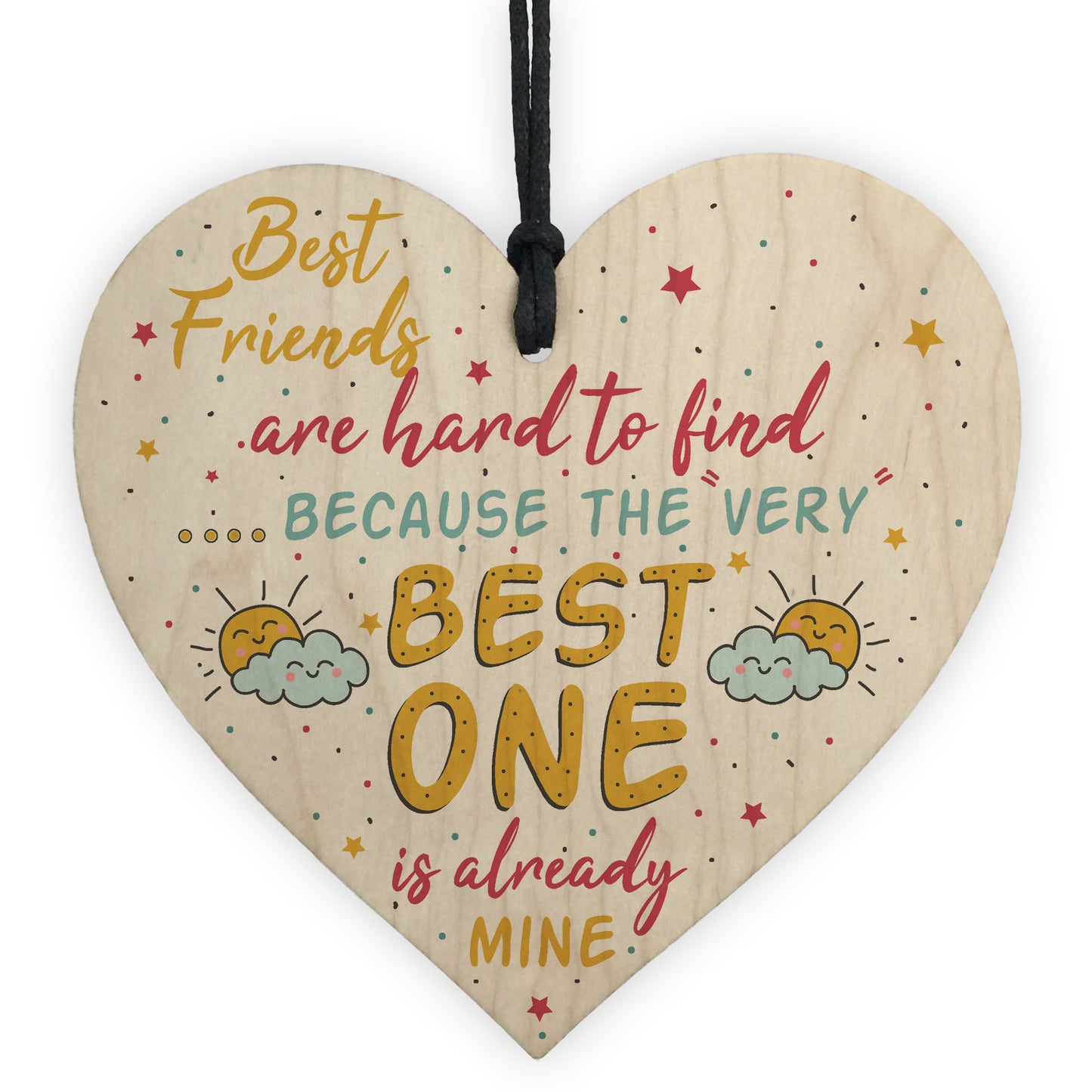 Best FRIEND Christmas Gifts Friendship Gift Wood Heart Thank You