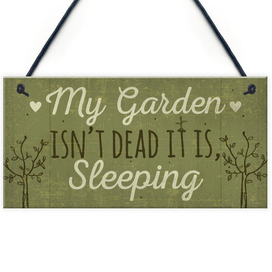 Funny My Garden Isn't Dead Plaque Garden Shed Den Sign Gifts