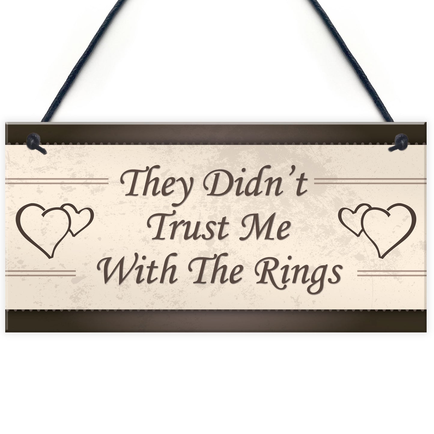 Wedding Decorations Didn't Trust Me Page Boy Reception Plaques