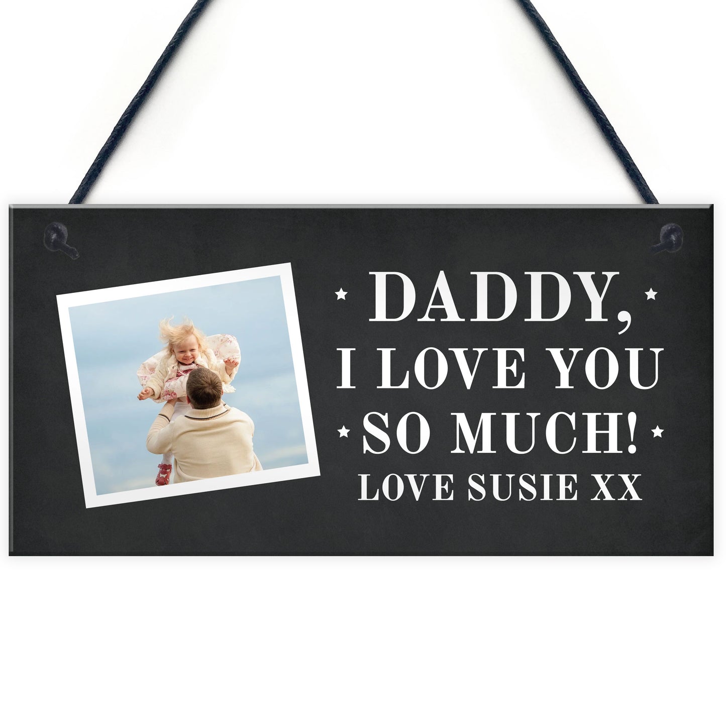 Personalised Photo Plaque Gift For Dad Personalised Fathers Day