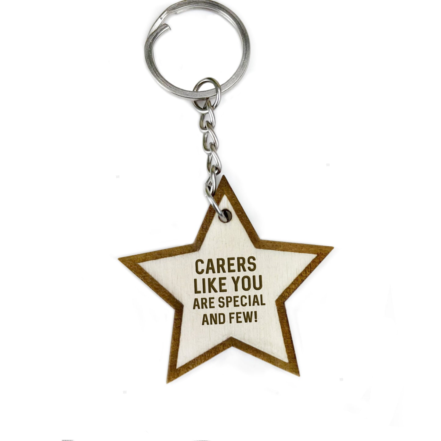 Thank You Gift For Carer Wooden Keyring Gift For Nurse