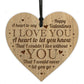 Valentines Gift For Him Her I LOVE YOU Engraved Heart Husband