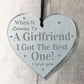 Gift For Girlfriend Birthday Valentines Day Gift Engraved Heart