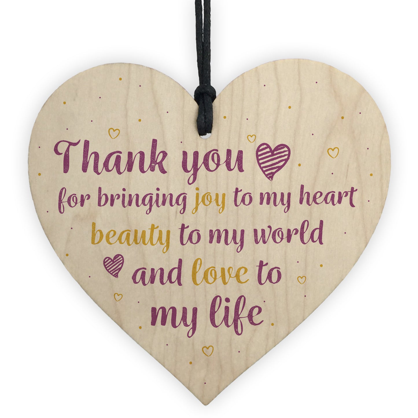 Thank You Gift Wedding Anniversary Gift Wood Heart Gift For Her