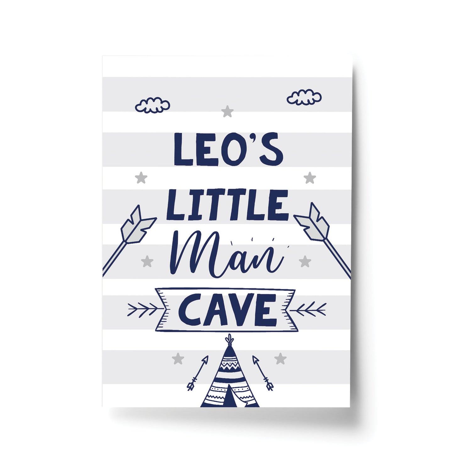 Boys Bedroom Sign Man Cave Sign Personalised Nursery Print Boy