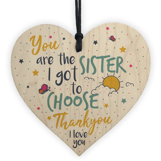 Best FRIEND Sister Gifts Wooden Heart Christmas Friendship Gift