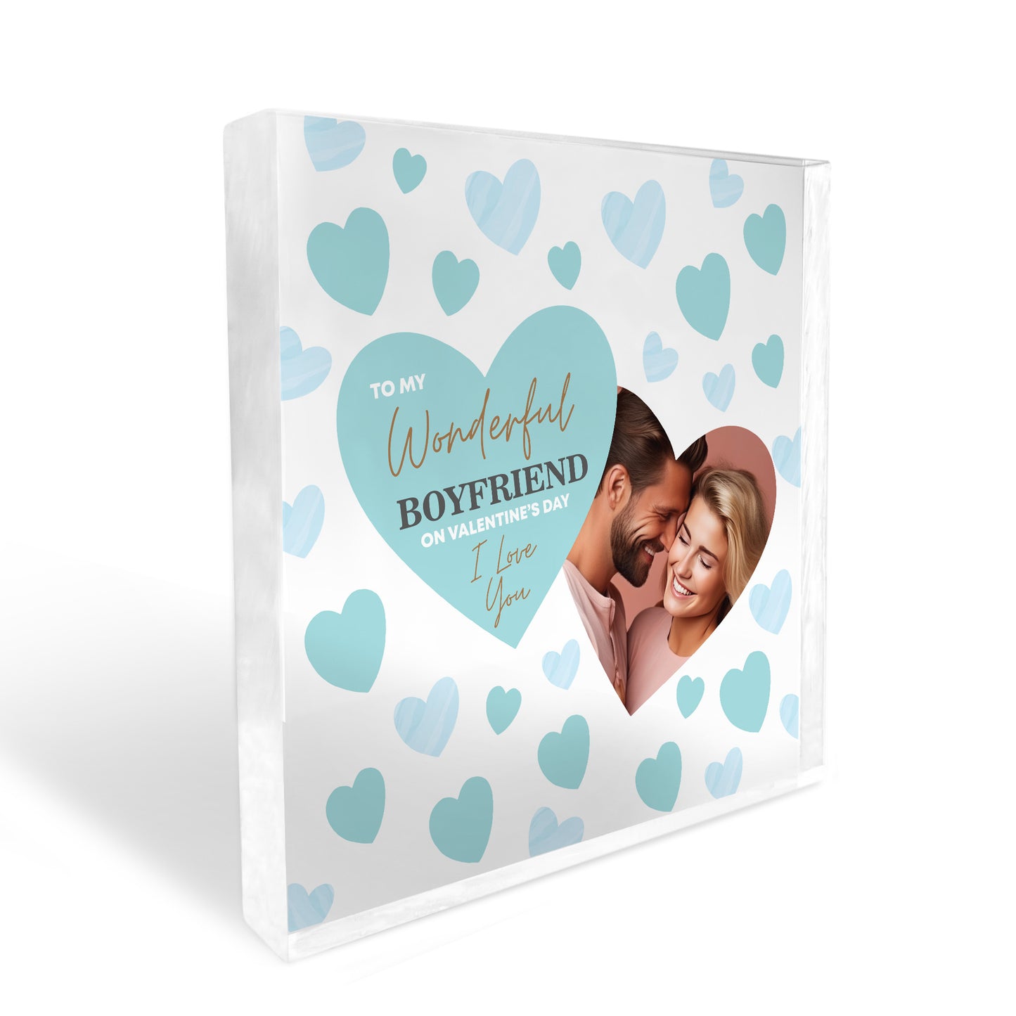 Personalised Valentines Gifts For Boyfriend Acrylic Photo Gift