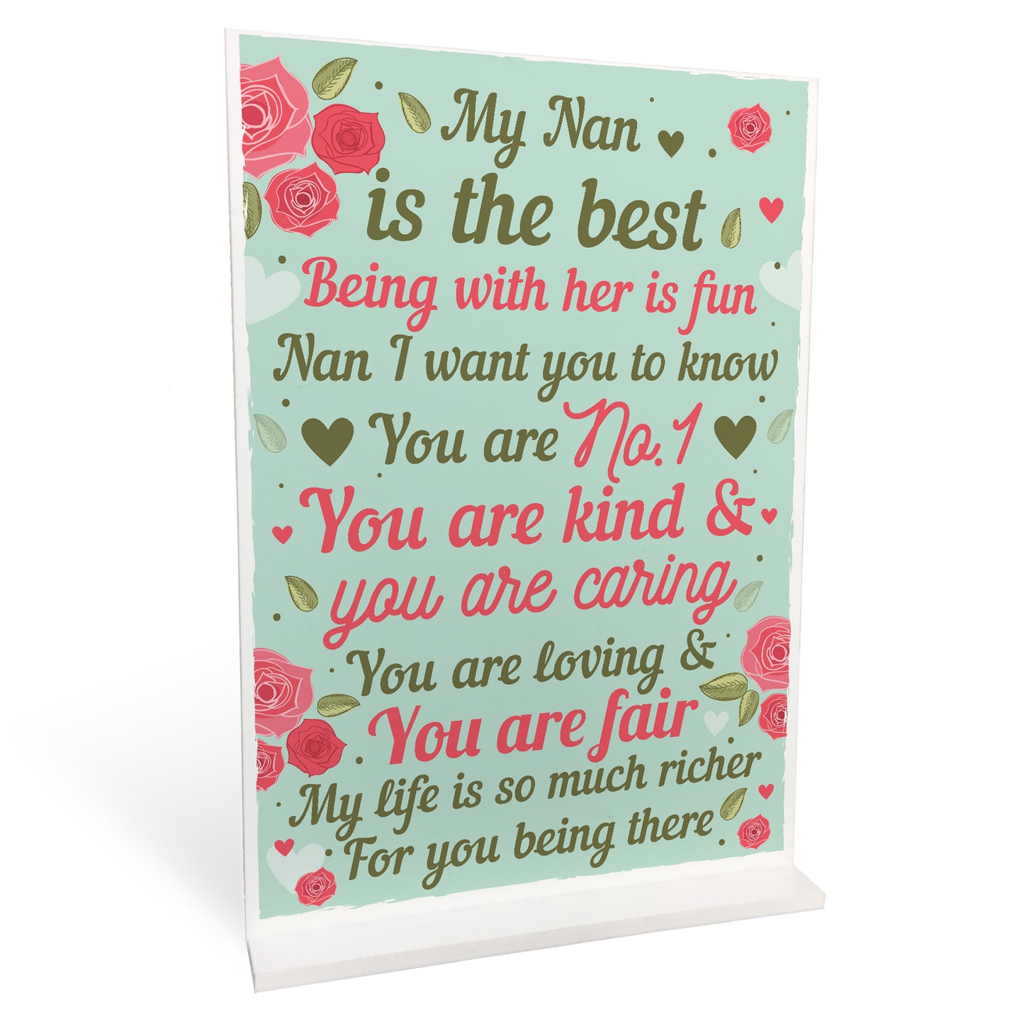 THANK YOU GIFT For Nan Standing Plaque Birthday MOTHERS DAY
