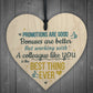 Best Colleague Hanging Heart Plaque Work Present FRIEND Sign