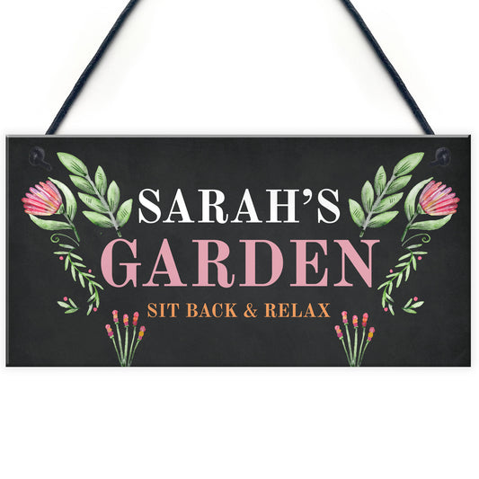 Garden Hanging Personalised Sign Home Bar Sign Home Decor
