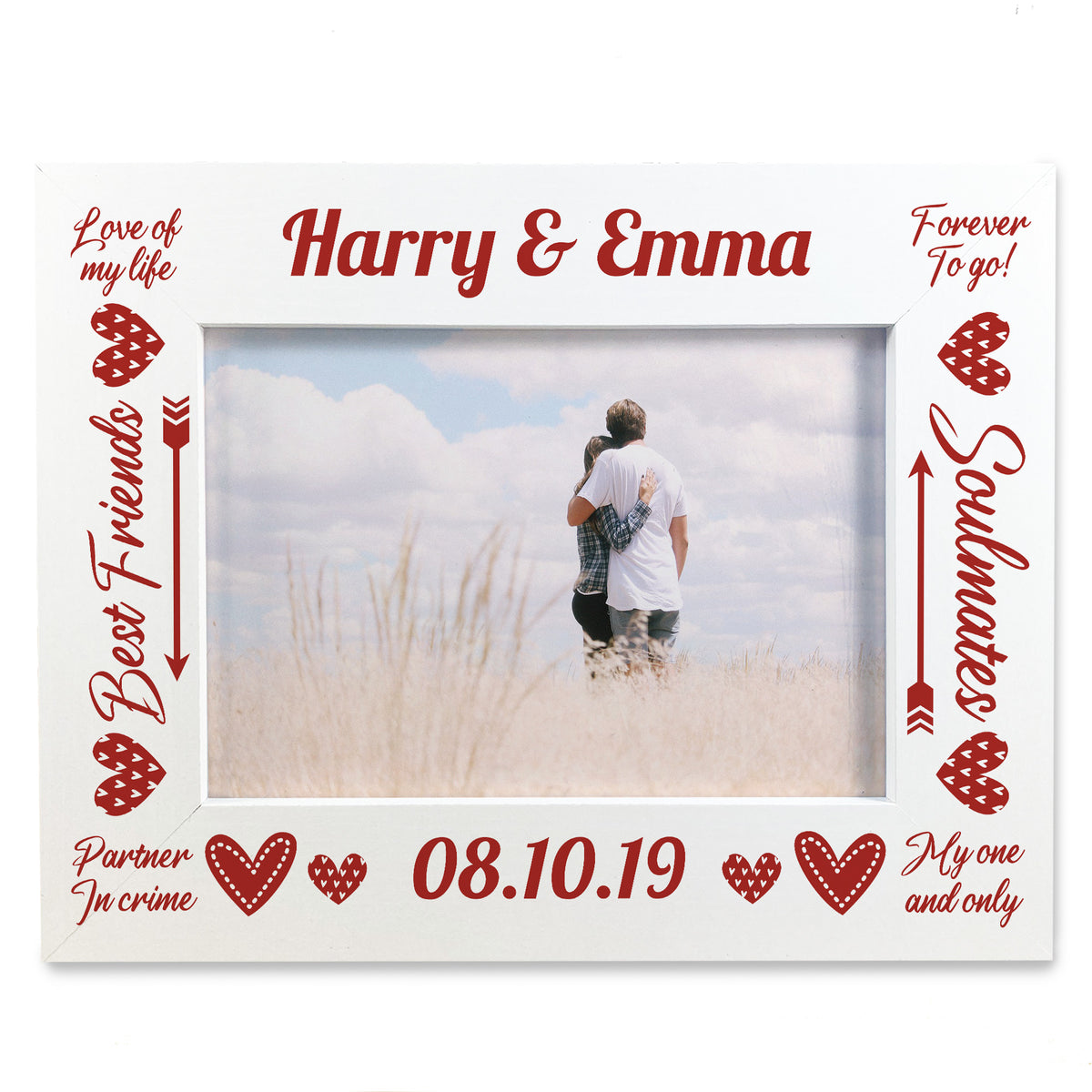 Photo Frame Gift For Valentines Anniversary Gift Personalised