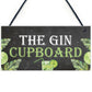 Funny Alcohol Sign Gin Gifts Man Cave Home Bar Pub Plaque