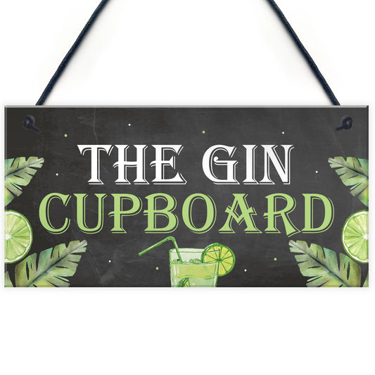 Funny Alcohol Sign Gin Gifts Man Cave Home Bar Pub Plaque