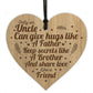 Birthday Christmas Present For Uncle Engraved Heart Uncle Gift
