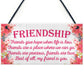 Friend Is You Friendship Best Friends Love Gift Hanging Plaque