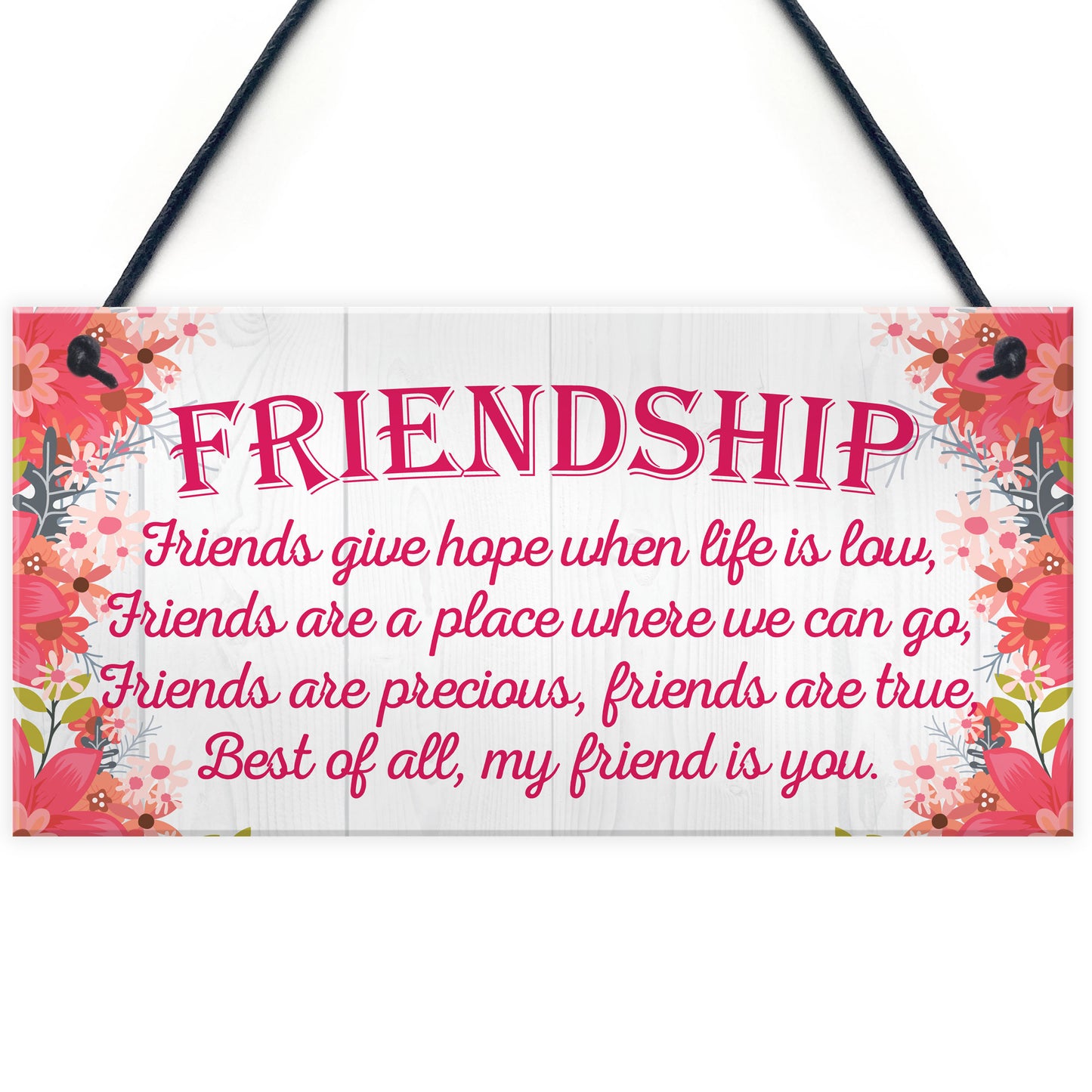Friend Is You Friendship Best Friends Love Gift Hanging Plaque