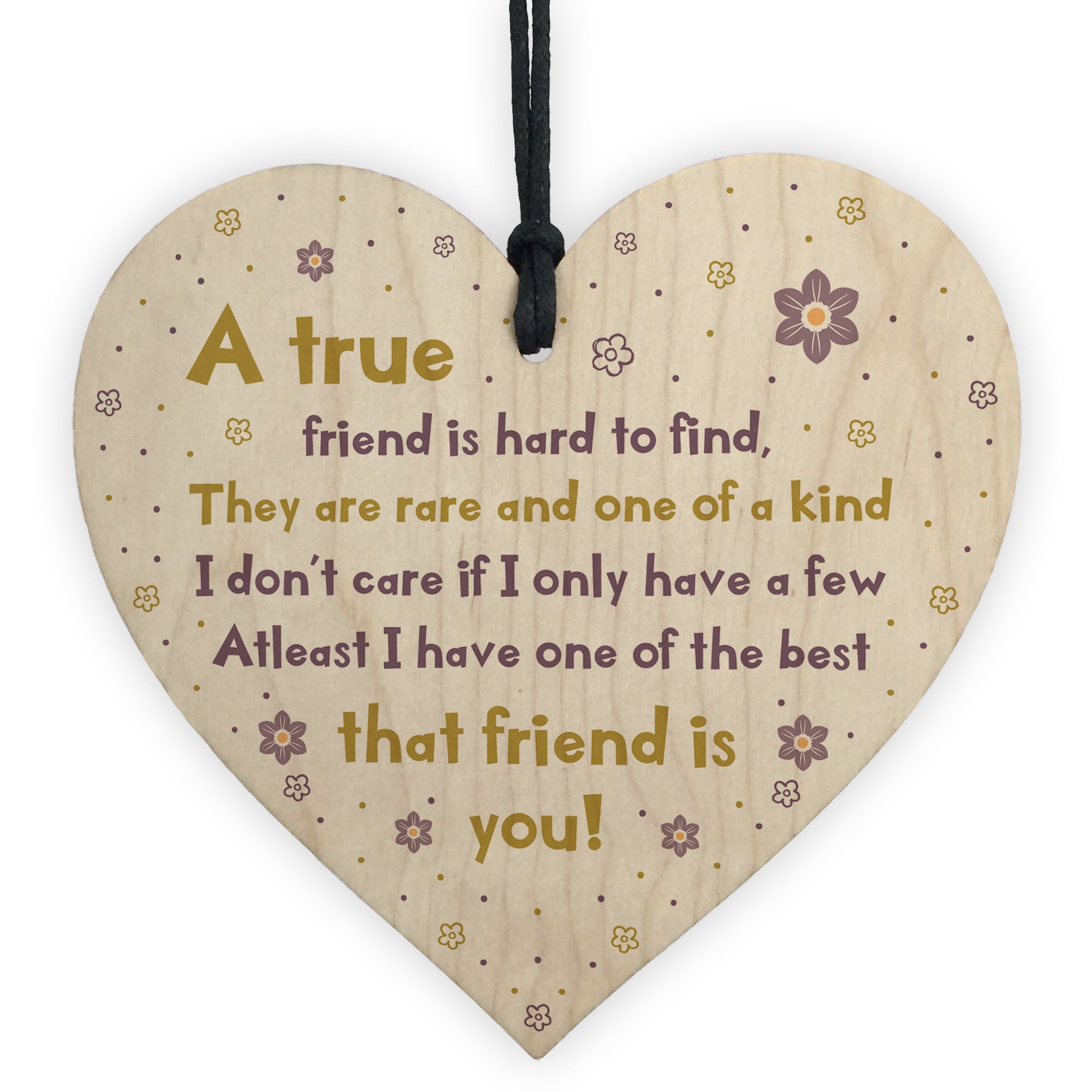 Targa A Cuore In MDF Grigio Con Scritta Sull'amicizia: 'Friendship Isn't About Who You've Known The Longest', Regalo Fatto A Mano UK, 10x9 Cm