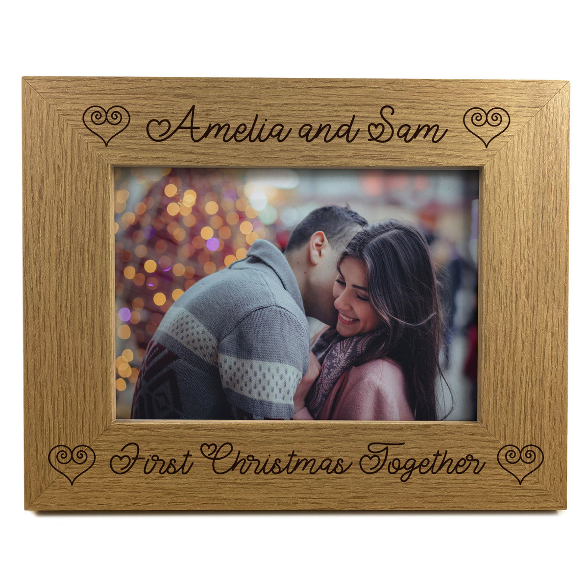 PERSONALISED First Christmas Together Photo Frame For Couple