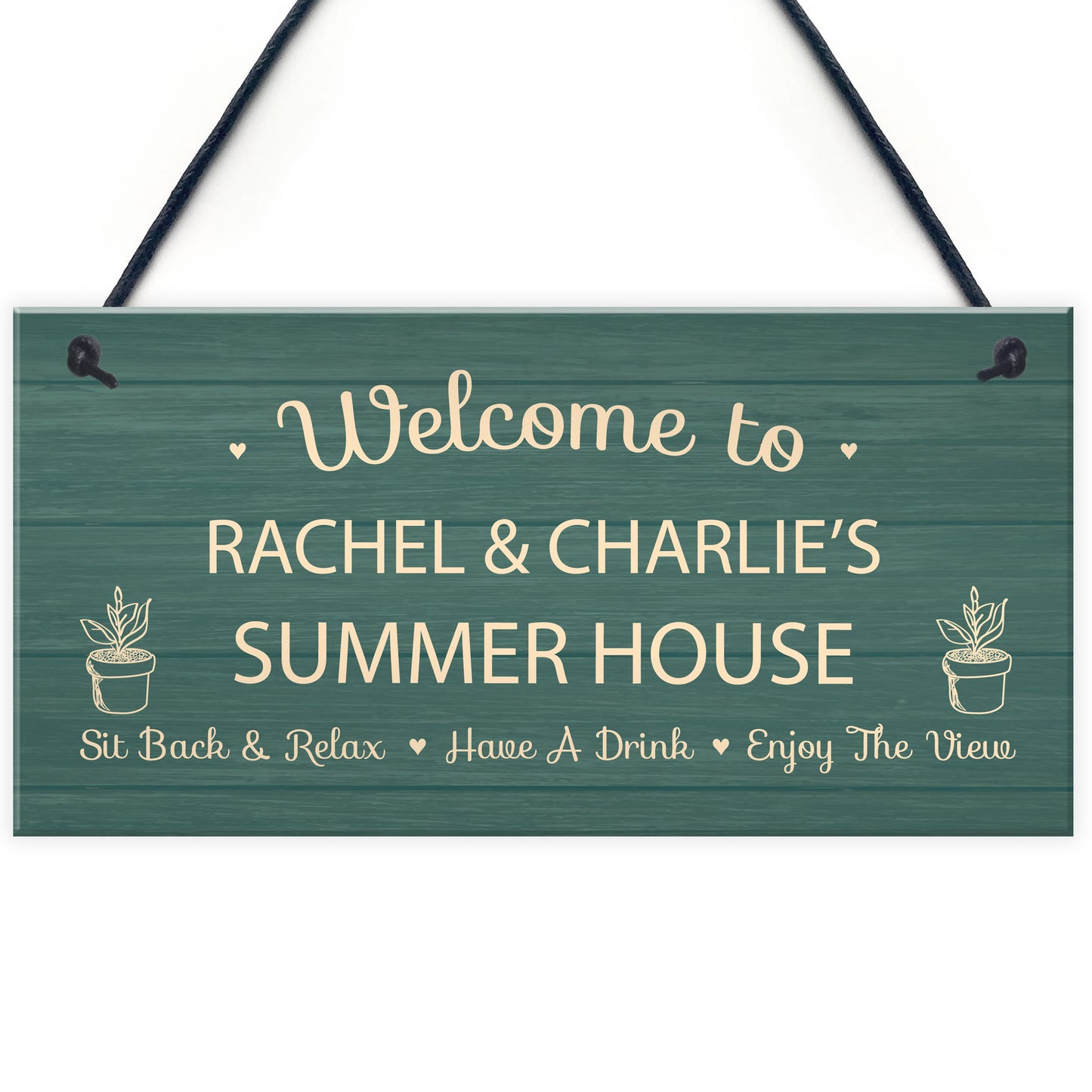 Personalised Summer House Plaque For Garden Garden Shed