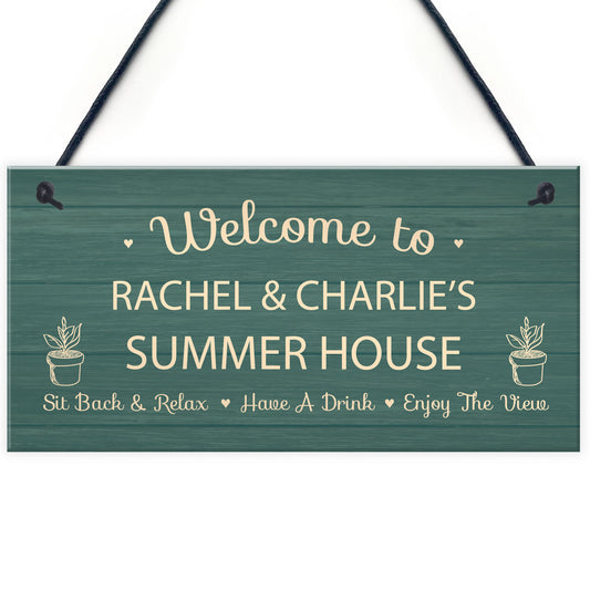 Personalised Summer House Plaque For Garden Garden Shed