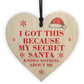 Secret Santa Gift Idea For Him Her Wood Heart Men Women